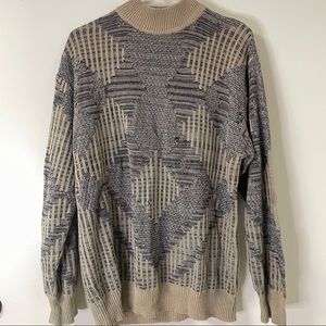 Vintage Mock Neck Grandpa Sweater